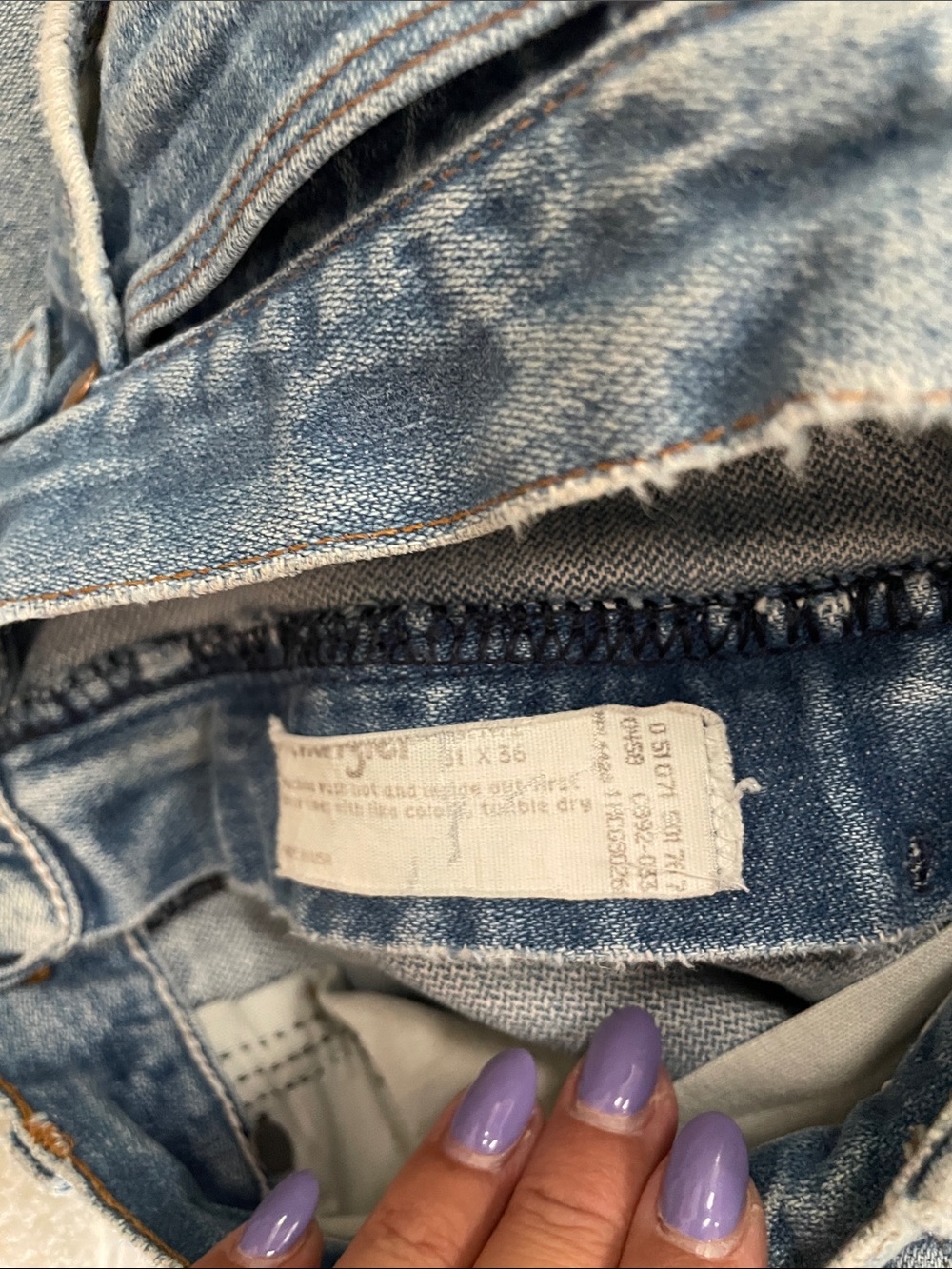 Wrangler Light Blue High-Rise Men’s Jeans with Leather Patch - Picture 7 of 10